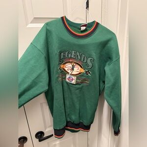Green Basketball Crewneck Sweater